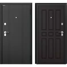 Дверь входная металлическая Оптим 98x205 см правая венге Doorhan