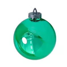 Шар елочный пластик ø15 см цвет зеленый Без бренда