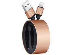 Аксессуар Hoco U23 Resilient USB - Lightning 92cm Gold 6957531057253