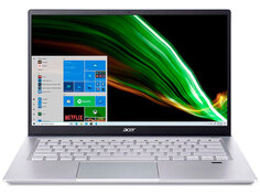 Ноутбук Acer Swift X SFX14-41G-R5NZ / SFX14-41G-R3TU NZ NX.AU1ER.006 (AMD Ryzen 5 5500U 2.1GHz/8192Mb/512Gb SSD/nVidia GeForce GTX 1650 4096Mb/Wi-Fi/Bluetooth/Cam/14/1920x1080/Windows 11)
