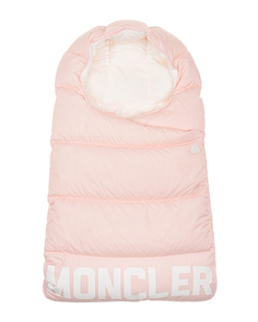 Розовый пуховый конверт Moncler детский