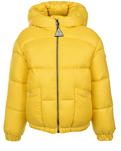 Желтая куртка с капюшоном Moncler детская