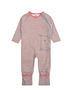 Комбинезон на молнии в полоску Sanetta детский