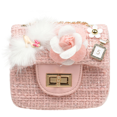Розовая сумка с цветами, 10x12x5 см Rena Chris детская