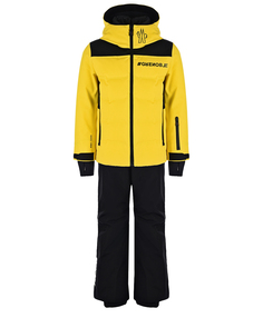 Комплект: куртка и полукомбинезон, желтый/черный Moncler детский