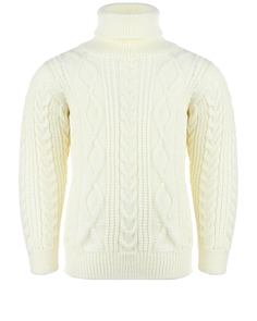 Свитер из шерсти кремового цвета Arc-en-ciel детский