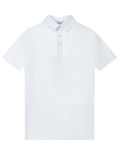 Белая футболка-поло с логотипом Aletta детская
