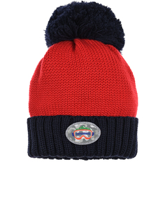 Красная шапка с патчем &quot;Snowboard&quot; Regina детская