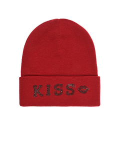 Красная шапка с надписью &quot;Kiss&quot; Regina детская