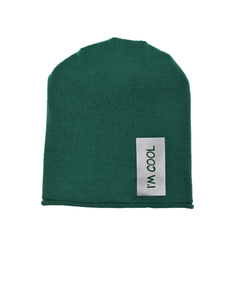 Зеленая шапка с нашивкой &quot;Im Cool&quot; Catya детская