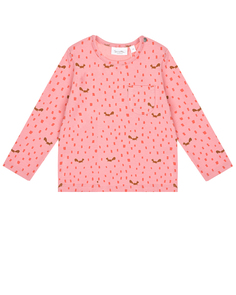Розовая толстовка с принтом &quot;белки&quot; Sanetta Kidswear детская