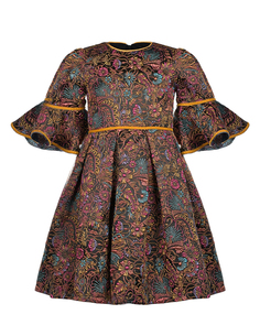 Приталенное платье с цветочной вышивкой Eirene детское