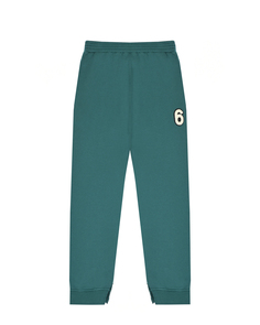 Зеленые спортивные брюки MM6 Maison Margiela детские