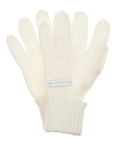 Белые перчатки из шерсти Il Trenino детские