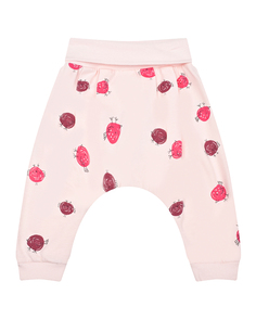 Розовые спортивные брюки под памперс Sanetta Kidswear детские