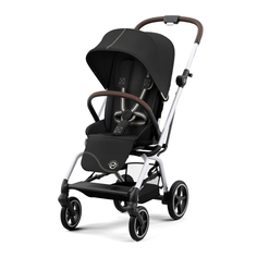 Коляска прогулочная Eezy S Twist+ 2 SLV Moon Black с бампером CYBEX