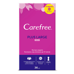 Салфетки для интимной гигиены CAREFREE Салфетки plus Large Fresh ароматизированные