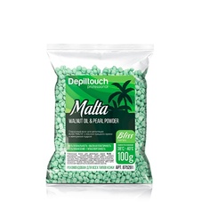 Воск для депиляции DEPILTOUCH PROFESSIONAL Полимерный пленочный воск с маслом грецкого ореха и жемчужной пудрой Malta Bliss Series