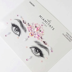 Наклейки для лица MIAMITATS Кристаллы на клейком слое для лица Pinkish (стразы)