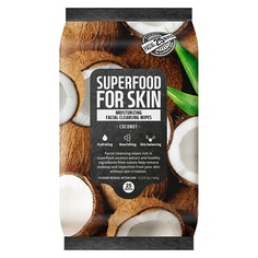 Салфетка для лица FARMSKIN Салфетки для лица очищающие увлажняющие Кокос Superfood For Skin Revitalizing Cleansing Wipes Coconut