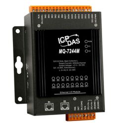 Модуль ICP DAS MQ-7244M MQTT I/O Module with 2-port Ethernet Switch, with 8-ch DI and 8-ch DO (RoHS)