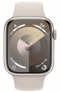 Часы Apple Watch S9 45mm Starlight Aluminium Case with Starlight Sport Band - M/L