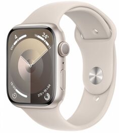 Часы Apple Watch S9 45mm Starlight Aluminium Case with Starlight Sport Band - S/M