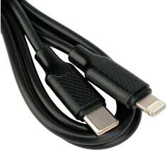 Кабель интерфейсный USB 2.0 Garnizon GCC-USB2-AP2CM-1M Lightning/Type-C, 20Вт, PD/QC3.0, медь, 1м, черный, пакет Гарнизон