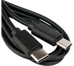 Кабель интерфейсный USB 2.0 Garnizon GCC-USB2-CMCM-1M Type-C/Type-C, 3А, 60Вт, PD/QC3.0, медь, 1м, черный, пакет Гарнизон