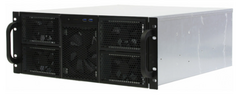 Корпус серверный 4U Procase RE411-D0H16-A-45-700RP 0x5.25+16HDD,черный,бп GRP700 700+700вт, глубина 450мм,MB ATX 12"x9,6"