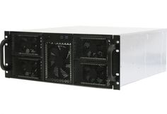 Корпус серверный 4U Procase RE411-D0H17-FS-65-700RP 2x5.25+15HDD,черный, бп GRP700 700+700вт, глубина 650мм,MB EEATX 13.68"x13",панель вентиляторов 3