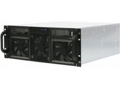 Корпус серверный 4U Procase RE411-D2H14-FC-55-550R 2x5.25+14HDD,черный,бп GR2550 550+550вт, глубина 550мм,MB CEB 12"x10,5", панель вентиляторов 3*120x