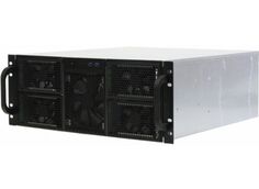 Корпус серверный 4U Procase RE411-D0H16-FC-55-550RP 0x5.25+16HDD,черный,бп GRP550 550+550вт, глубина 550мм,MB CEB 12"x10,5", панель вентиляторов 3*120