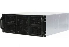 Корпус серверный 4U Procase RE411-D0H16-FE-65-550RP 0x5.25+16HDD,черный,бп GRP550 550+550вт, глубина 650мм,MB EATX 12"x13", панель вентиляторов 3*120x