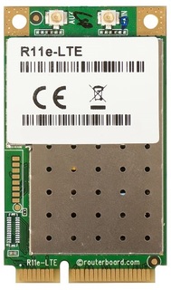 Модуль Mikrotik R11e-LTE LTE/3G/2G, MIMO 2x2 с интерфейсом Mini PCI Express.LTE-модем 4-й Категории. ,для подключения внешних антенн, модуль оборудова