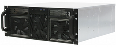 Корпус серверный 4U Procase RE411-D2H14-A-45-F 2x5.25+14HDD,черный,без блока питания,глубина 450мм,MB ATX 12"x9,6" + 2*80x25 PWM