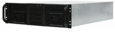 Корпус серверный 3U Procase RE306-D2H10-FC8-55-800R 2x5.25+10HDD,черный,бп GR2800 800+800вт, глубина 550мм,MB CEB 12"x10.5",8slot,панель вентиляторов
