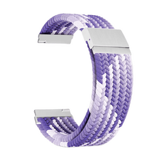 Ремешок на руку Lyambda DSN-13-22-VT плетеный нейлоновый для часов 22 mm purple/white