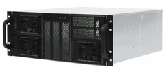 Корпус серверный 4U Procase RE411-D5H9-FE-65-800R 5x5.25+9HDD,черный,бп GR2800 800+800вт, глубина 650мм,MB EATX 12"x13", панель вентиляторов 3*120x25