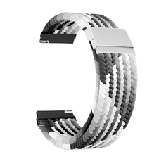 Ремешок на руку Lyambda DSN-13-22-BKW плетеный нейлоновый для часов 22 mm back/white/grey