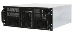 Корпус серверный 4U Procase RE411-D4H11-FE-65-800R 4x5.25+11HDD,черный,бп GR2800 800+800вт, глубина 650мм,MB EATX 12"x13", панель вентиляторов 3*120x2
