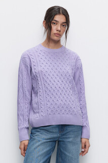 джемпер женский Джемпер вязаный свободный с объемным узором Befree
