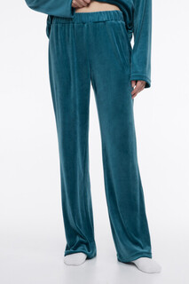 брюки домашние женские Брюки домашние прямые из бархатной ткани Befree