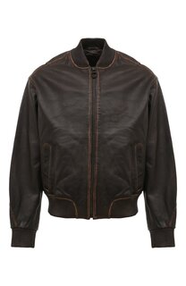 Кожаный бомбер Trussardi