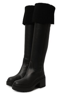 Кожаные ботфорты Iwona Giuseppe Zanotti Design
