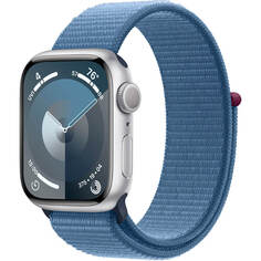 Смарт-часы Apple Watch Series 9 45 мм серебристый, плетёный ремешок