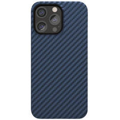 Чехол VLP Kevlar Case с MagSafe для iPhone 15 Pro Max тёмно-синий