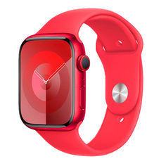 Apple Watch Series 9 (корпус - (PRODUCT)RED, 45mm ремешок Sport Band спортивный ремешок (PRODUCT)RED, размер M/L)