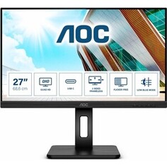 Монитор AOC Q27P2CA LCD 27 [16:9] 2560x1440(WQHD) IPS, Black