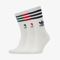 Носки средние Носки adidas, 3 пары, Белый